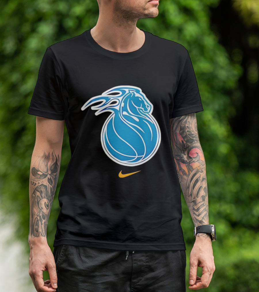 Detroit Pistons City Edition 2025 26 Nike Basketball Horse Concept T-Shirt