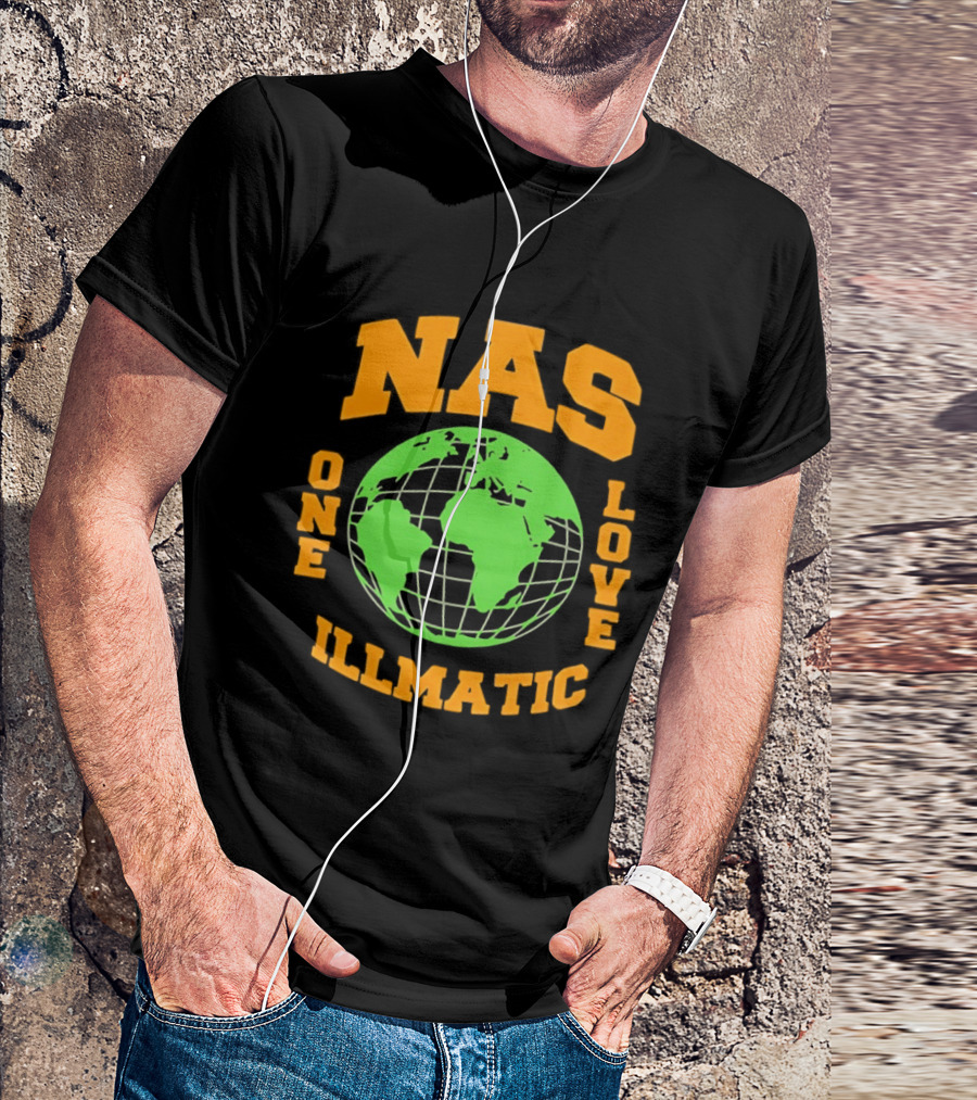Nas Illmatic One Love Globe T-Shirt
