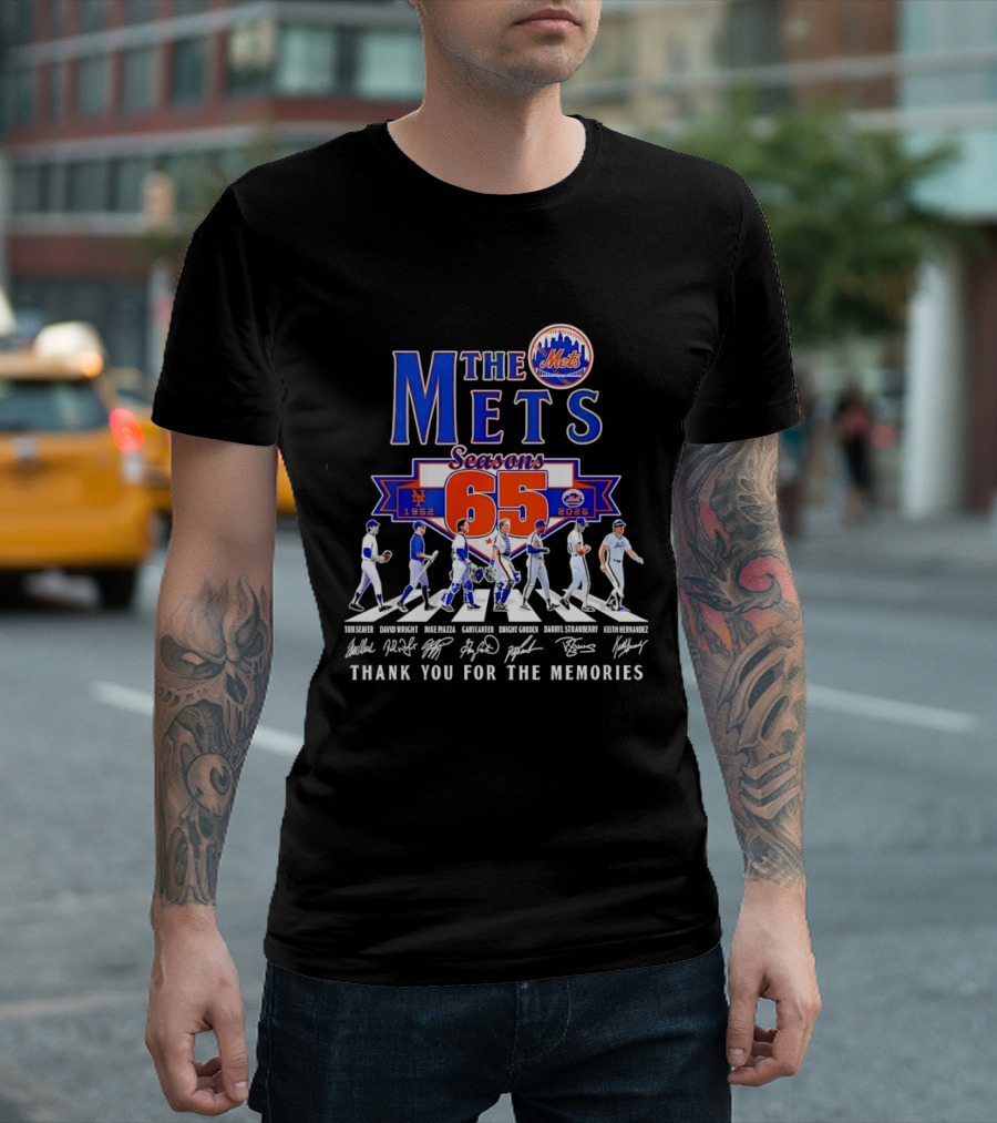 The Mets 65 Seasons 1962 2026 Thank You For The Memories T-Shirt