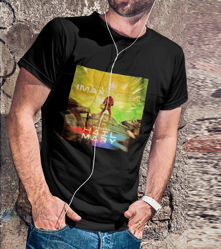 Proudly Presented Imax Zomm Project Hail Mary Space Adventure T-Shirt
