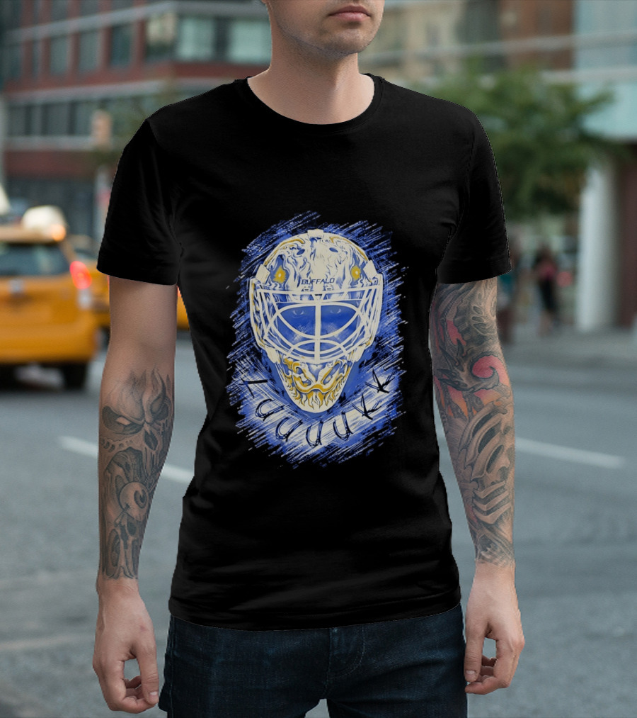 Ukko Pekka Luukkonen Buffalo Sabres Helmet Luuuukk Hockey T-Shirt