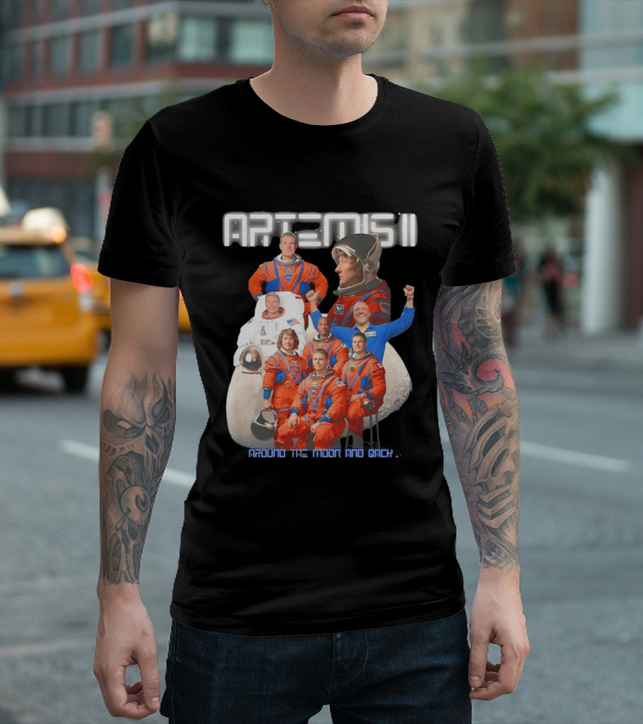Artemis II Crew Around The Moon Mission T-Shirt