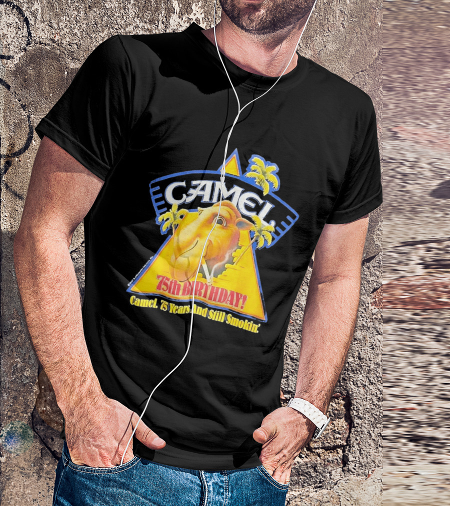 Camel 75th Birthday 75 Years And Still Smokin T-Shirt