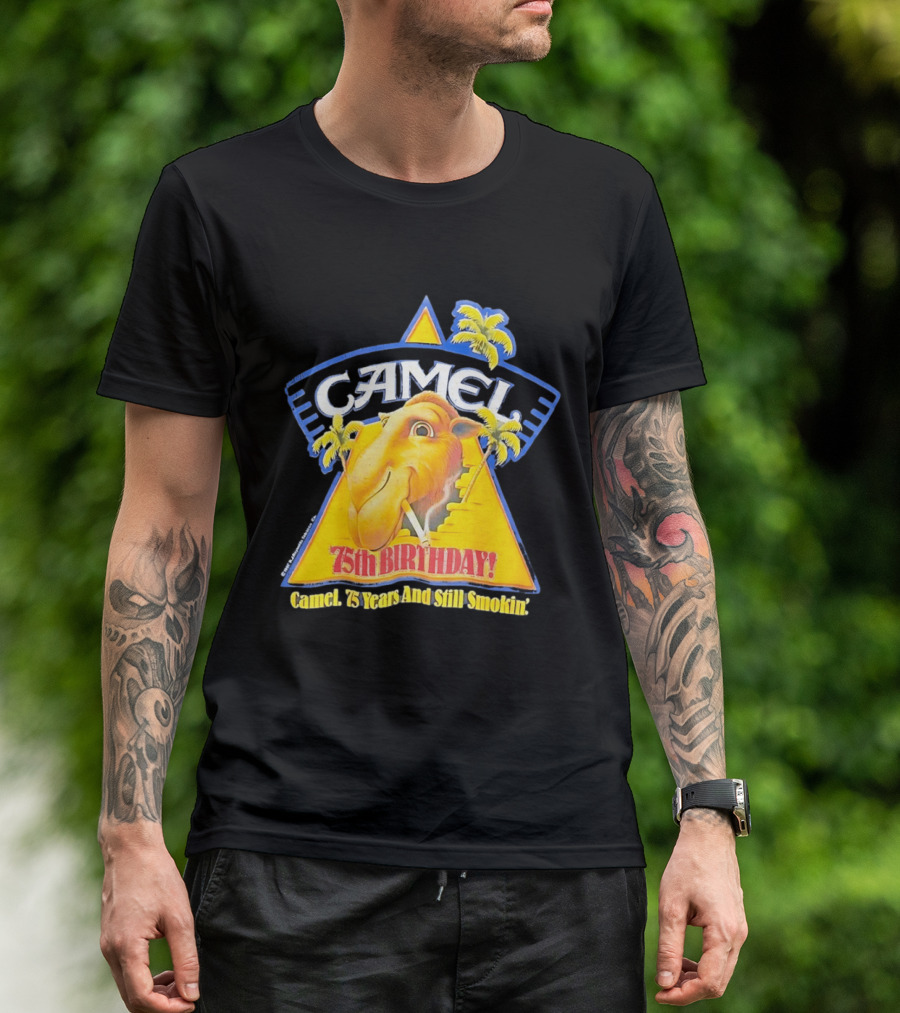 Camel 75th Birthday 75 Years And Still Smokin T-Shirt