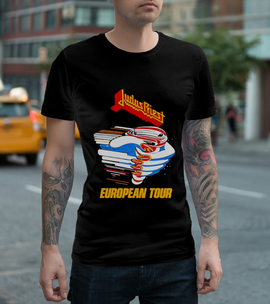 Judas Priest Turbo 40th Anniversary European Tour 1986 T-Shirt