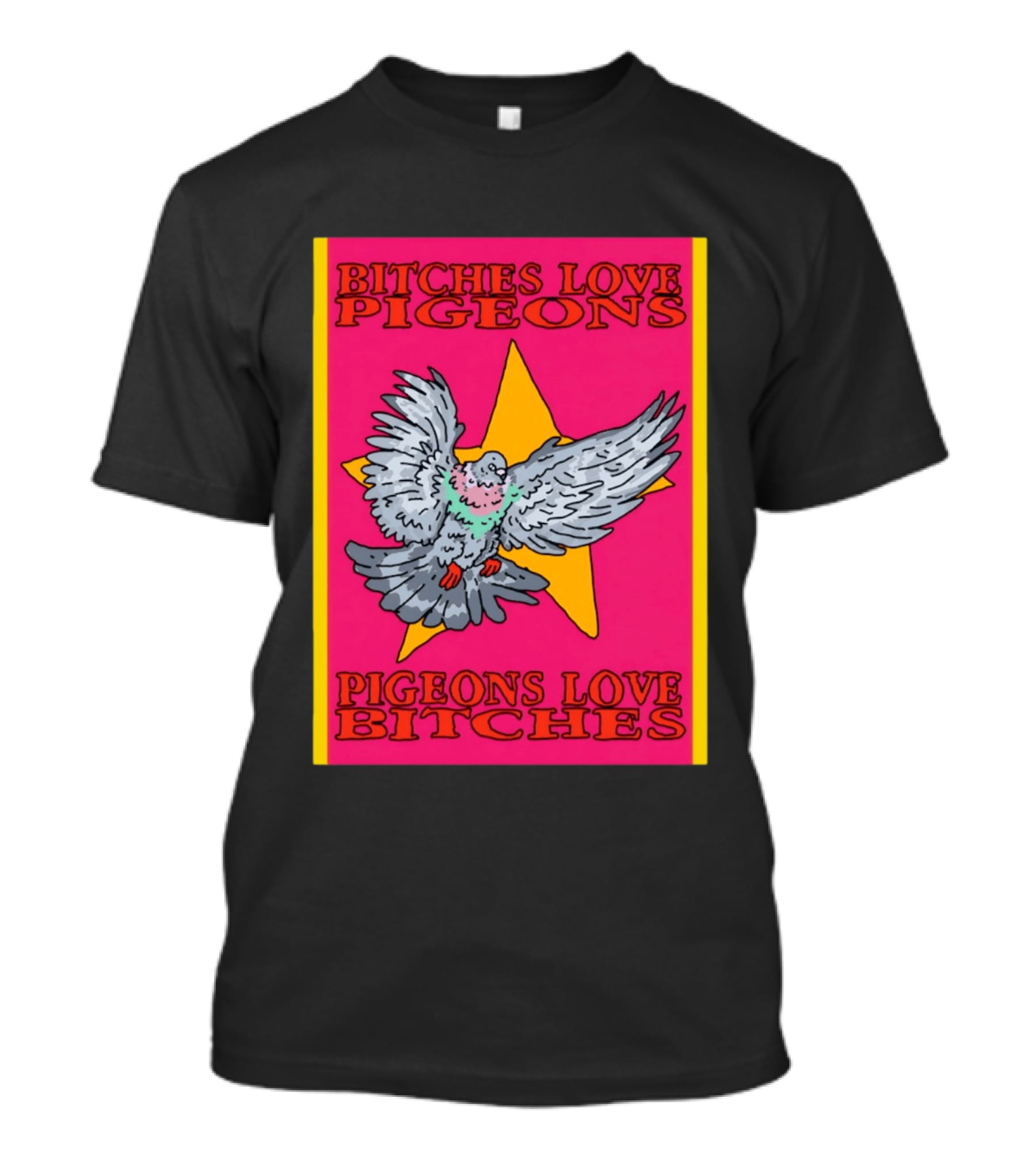 Bitches Love Pigeons Pigeons Love Bitches Star T-Shirt