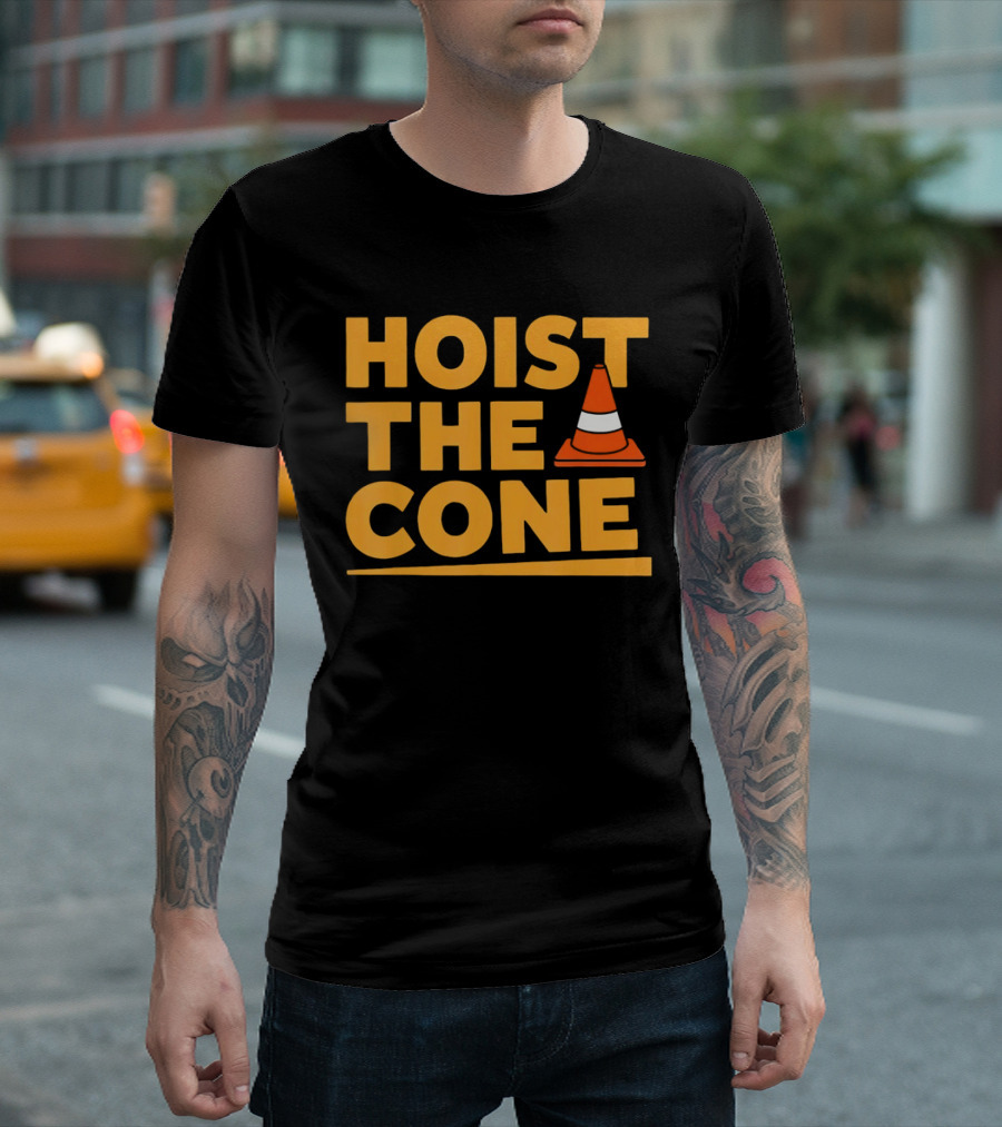 Pittsburgh Pirates Hoist The Cone Meme Traffic Cone Baseball T-Shirt