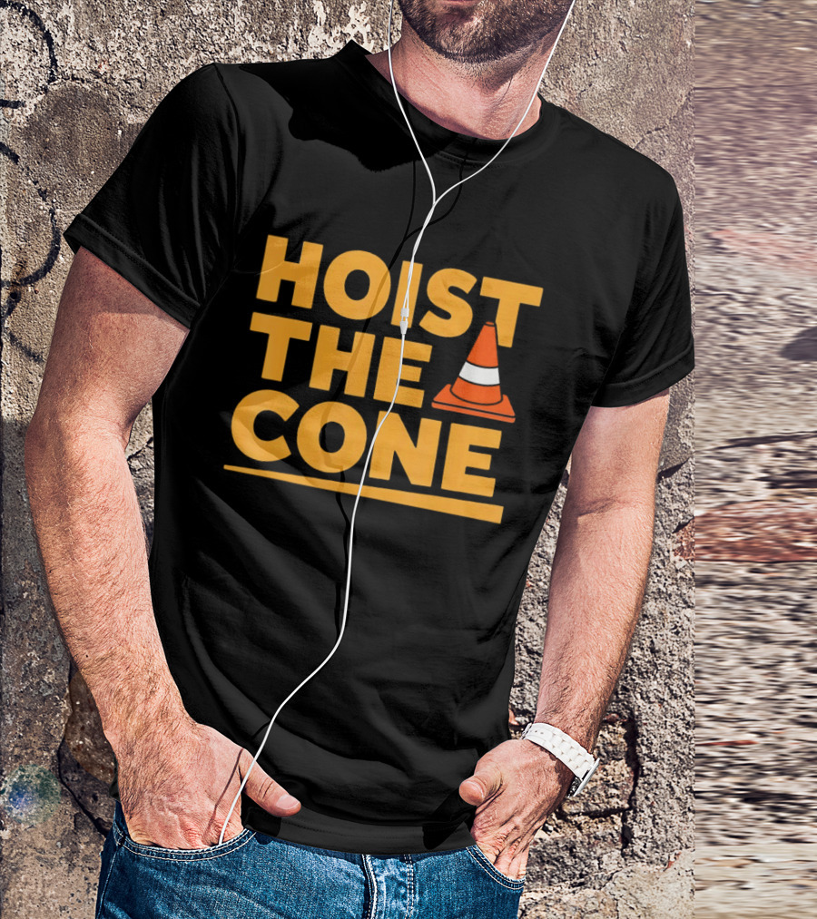 Pittsburgh Pirates Hoist The Cone Meme Traffic Cone Baseball T-Shirt