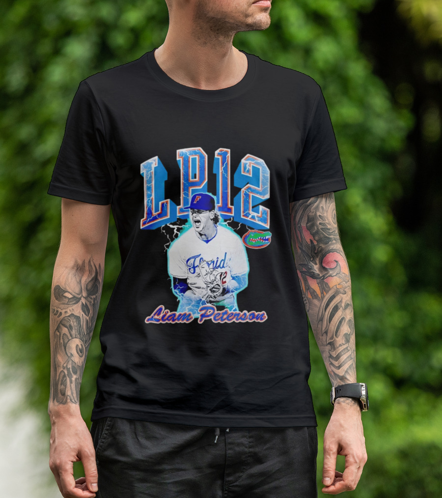 Liam Peterson LP12 Florida Gators Baseball Player T-Shirt