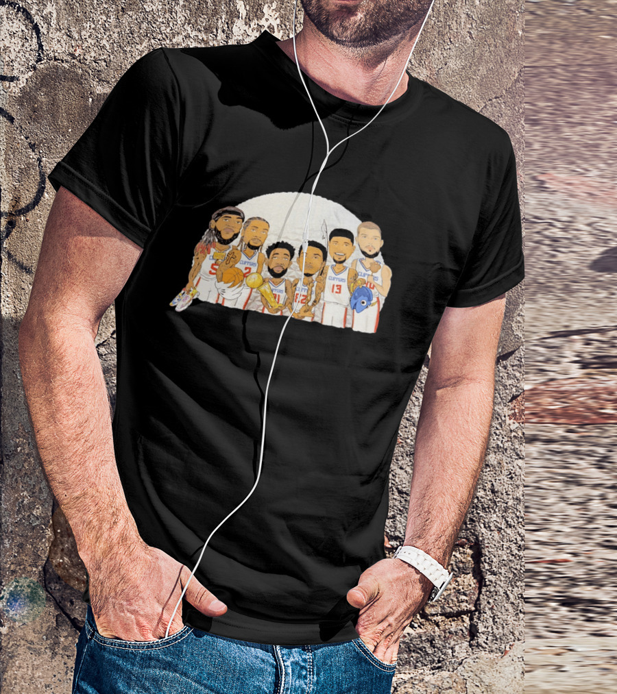 Los Angeles Clippers Players Epcot Spaceship Earth T-Shirt