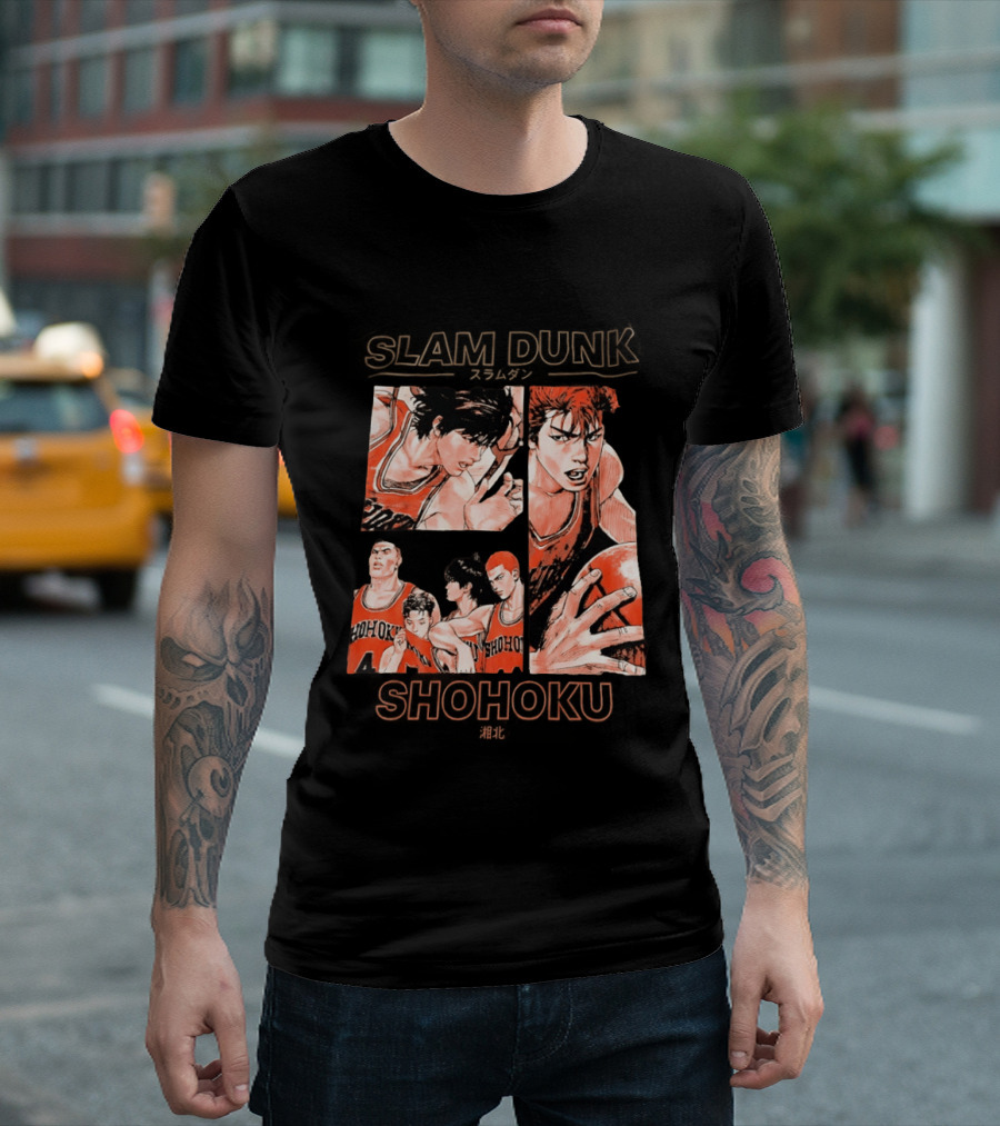 Slam Dunk Shohoku Basketball Anime Characters Manga T-Shirt