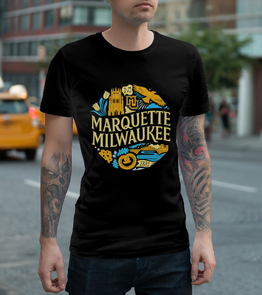 Marquette Milwaukee Golden Eagles MU 1881 T-Shirt