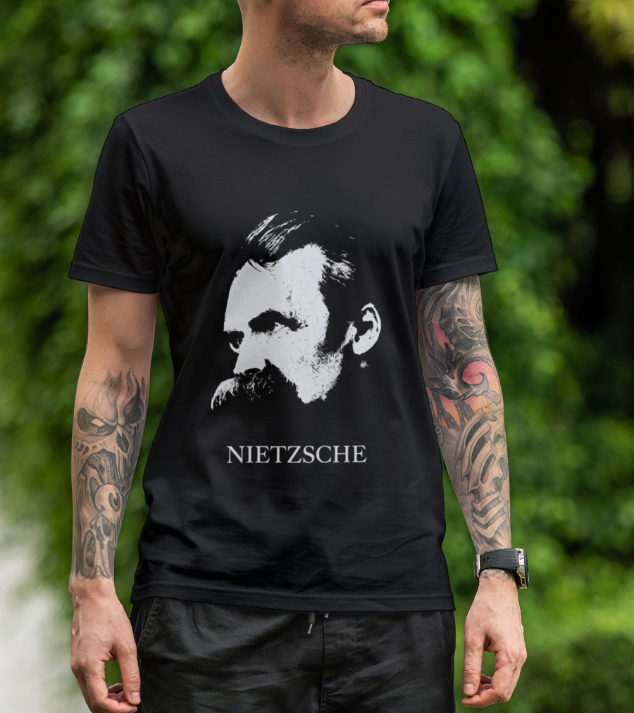 Gdragon Enfants Riches Deprimes Nietzsche Portrait Vintage Aesthetic T-Shirt