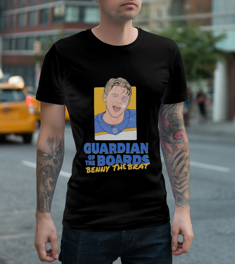 Guardian Of The Boards Benny The Brat Buffalo Sabres Hockey Player T-Shirt