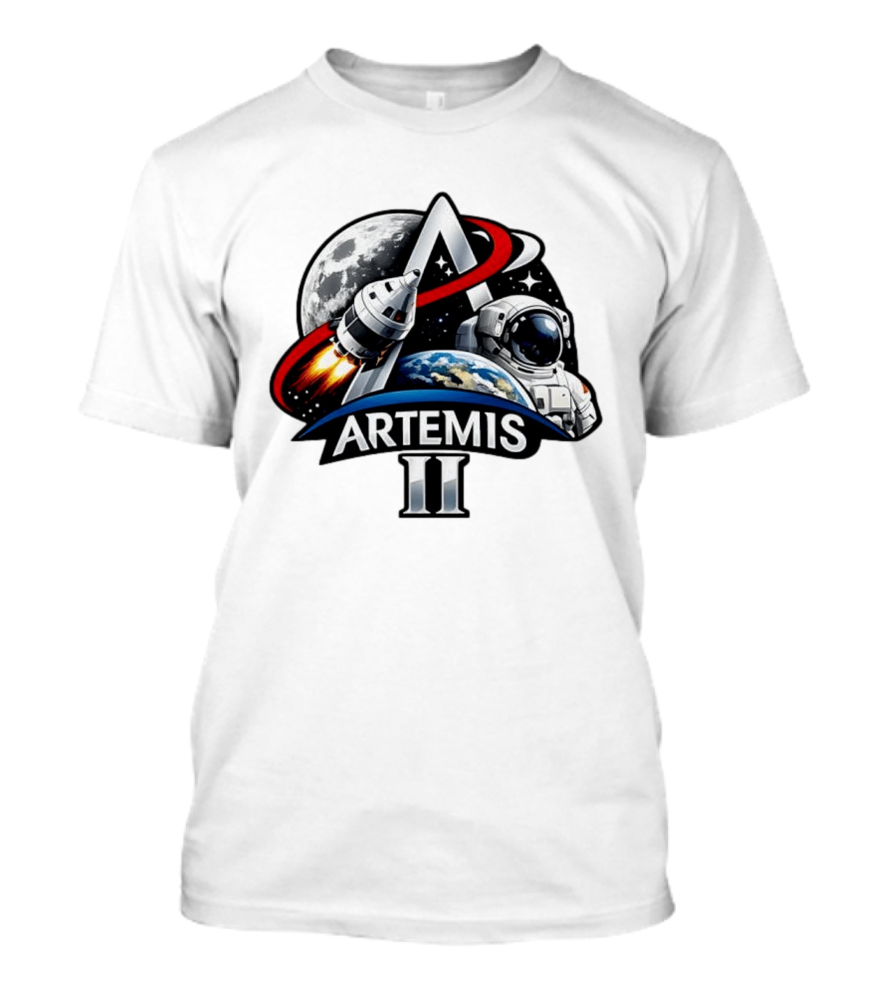 Artemis II NASA Astronaut Moon Mission 2026 T-Shirt