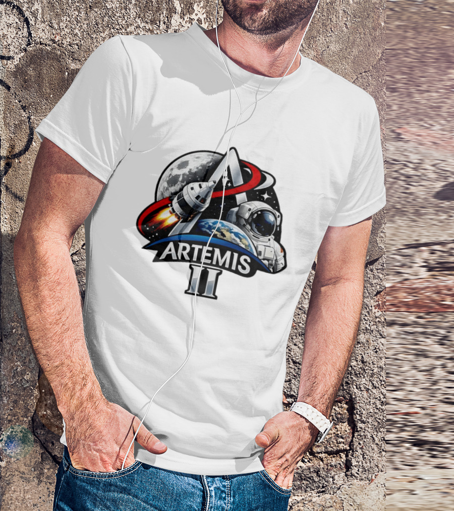 Artemis II NASA Astronaut Moon Mission 2026 T-Shirt