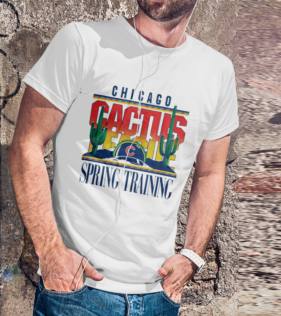 Chicago Cubs Cactus League Spring Training 2026 Helmet T-Shirt