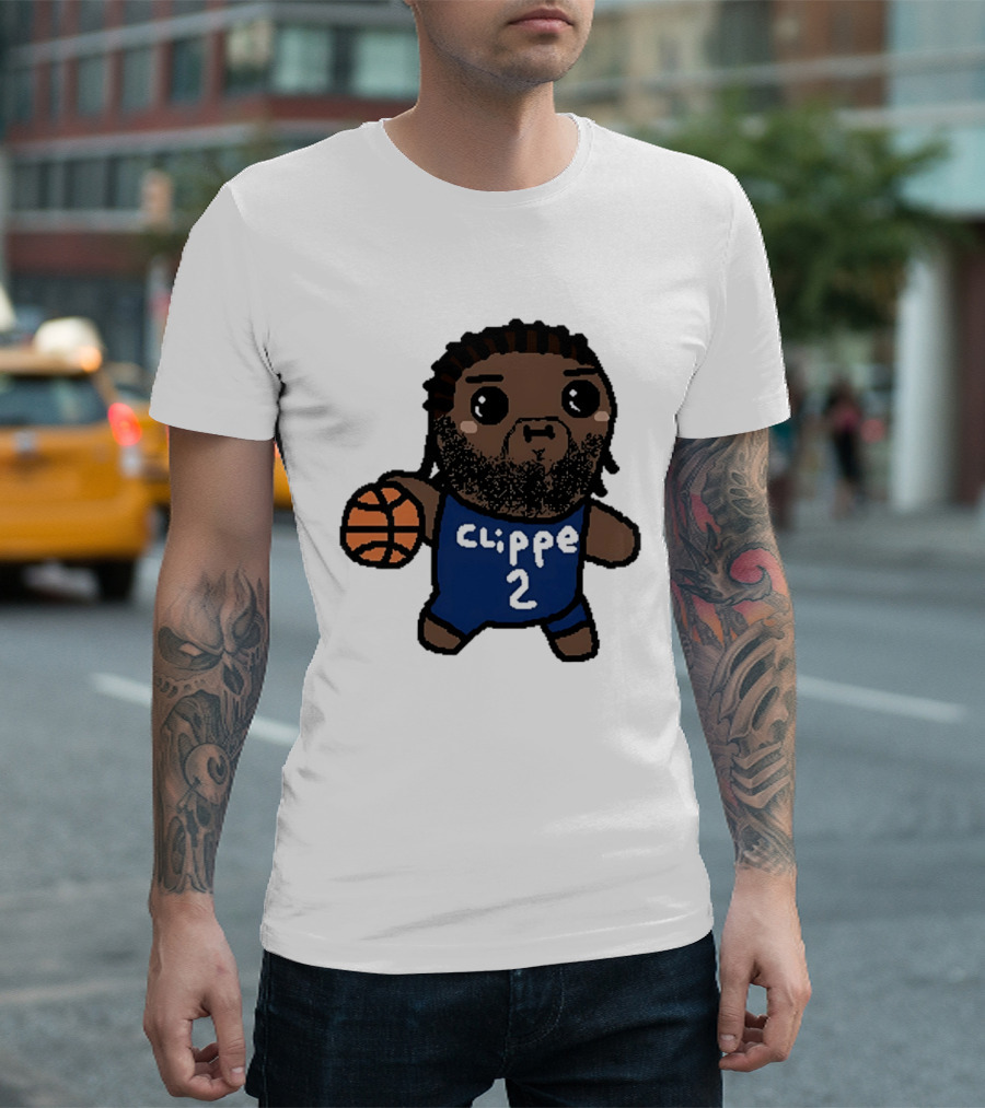 Kawaii Leonard Clipper 2 Los Angeles Cartoon Basketball T-Shirt