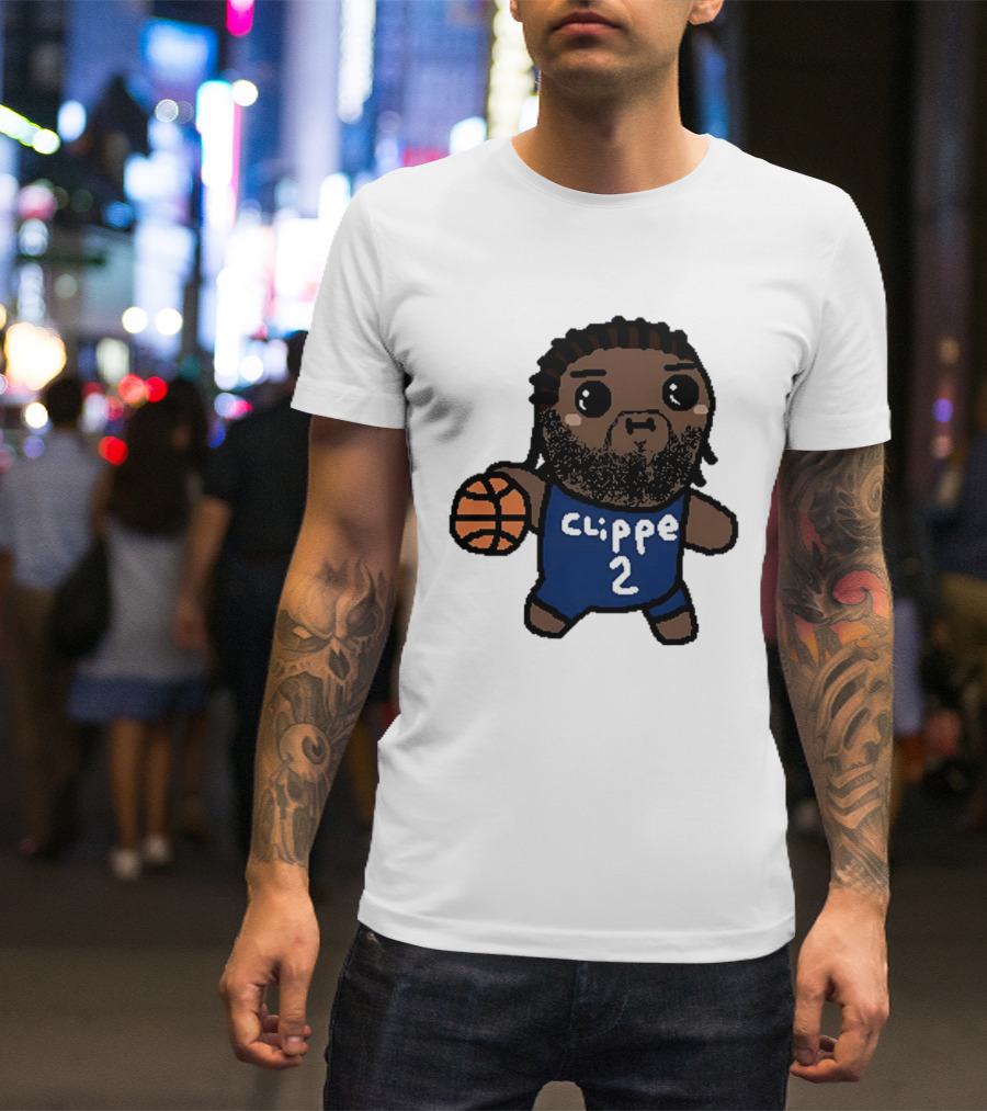 Kawaii Leonard Clipper 2 Los Angeles Cartoon Basketball T-Shirt