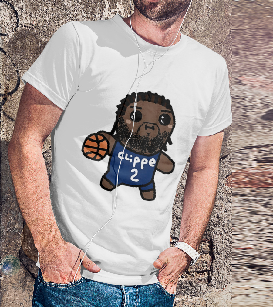 Kawaii Leonard Clipper 2 Los Angeles Cartoon Basketball T-Shirt