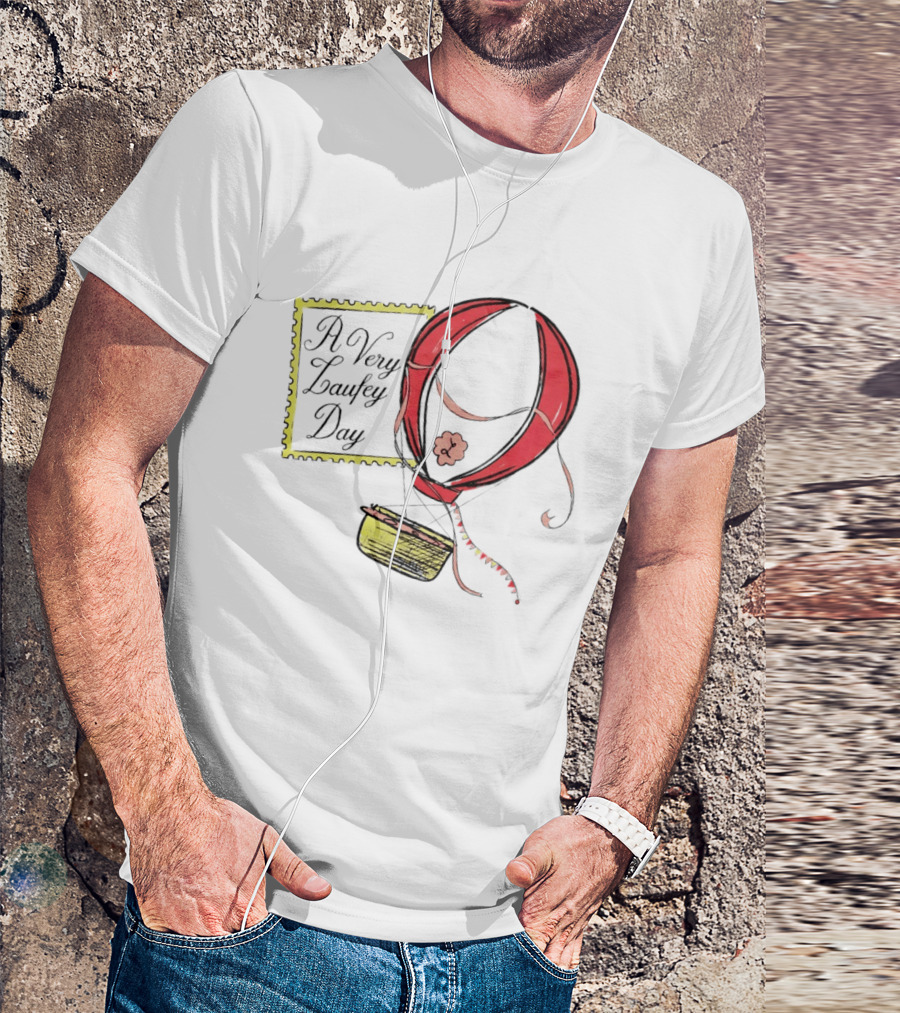 A Very Laufey Day Hot Air Balloon Art With Stamp T-Shirt