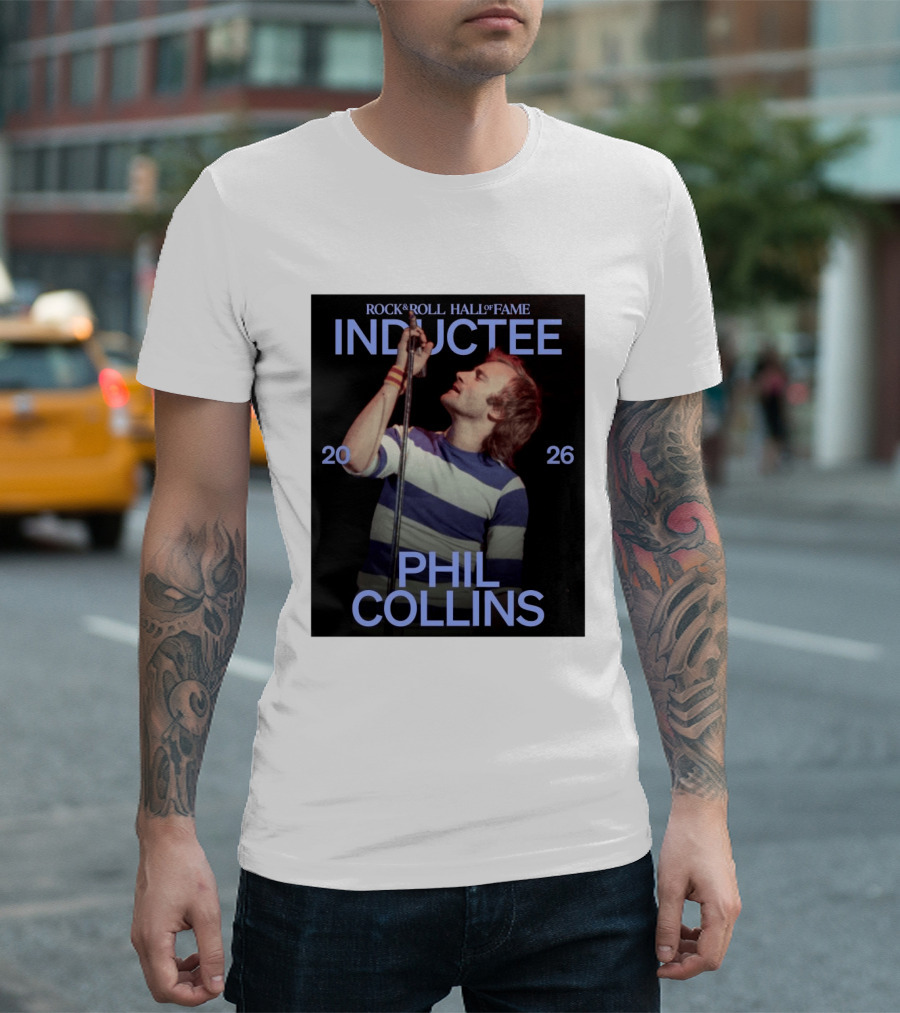 Rock Roll Hall Of Fame 2026 Inductee Phil Collins T-Shirt
