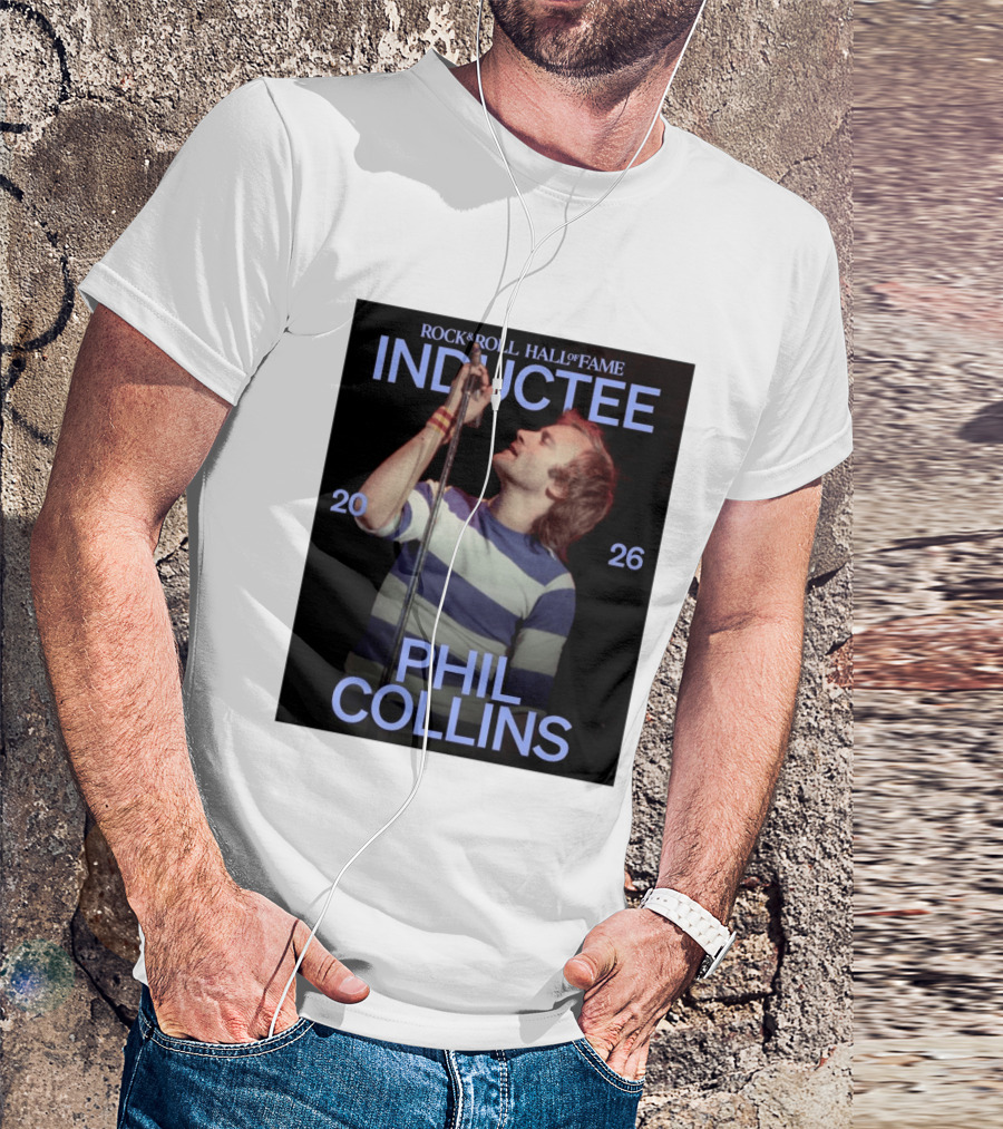 Rock Roll Hall Of Fame 2026 Inductee Phil Collins T-Shirt