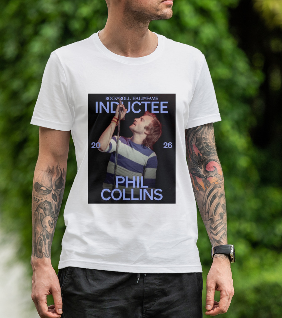 Rock Roll Hall Of Fame 2026 Inductee Phil Collins T-Shirt