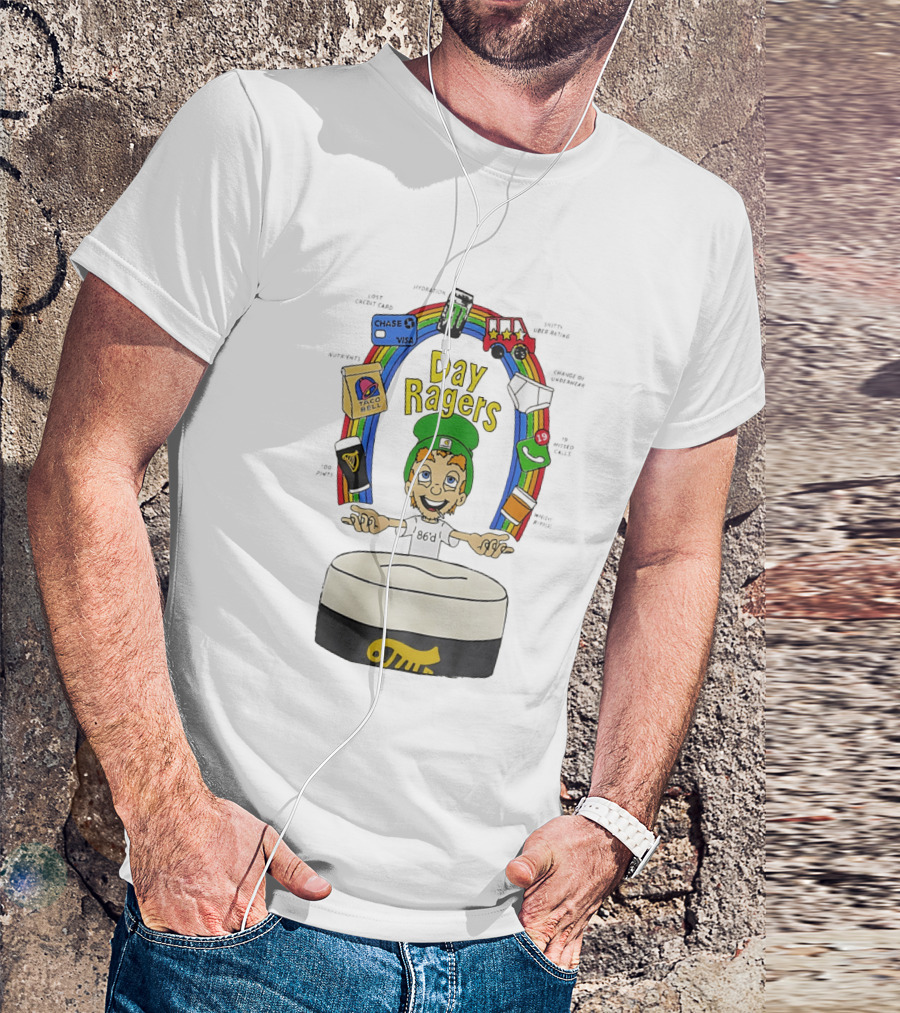 Lucky Charms Day Ragers 86'd Rainbow Guinness Taco Bell WhatsApp 19 Messages Monster Truck Chase Visa T-Shirt