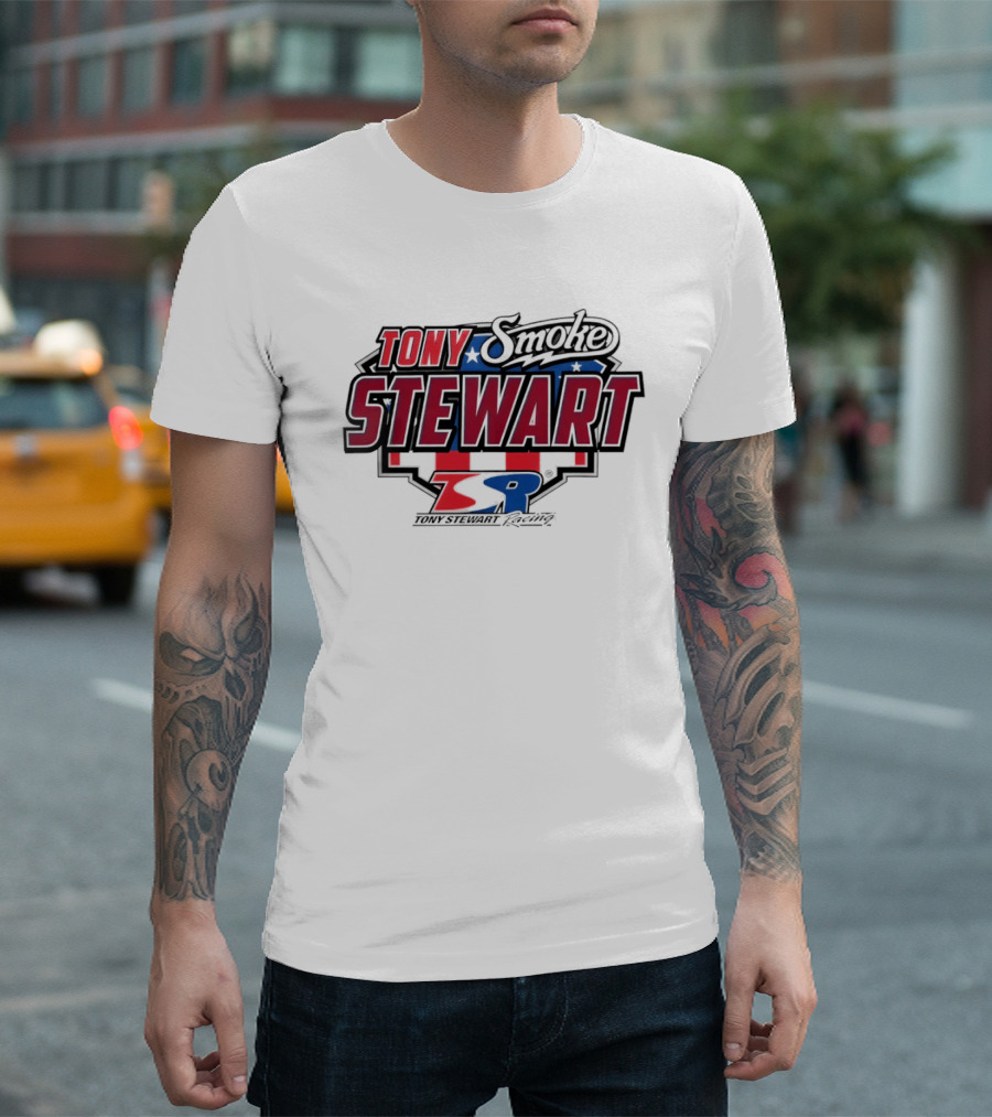 Tony Stewart Smoke Americana NitroMall Racing 20 Sprint T-Shirt