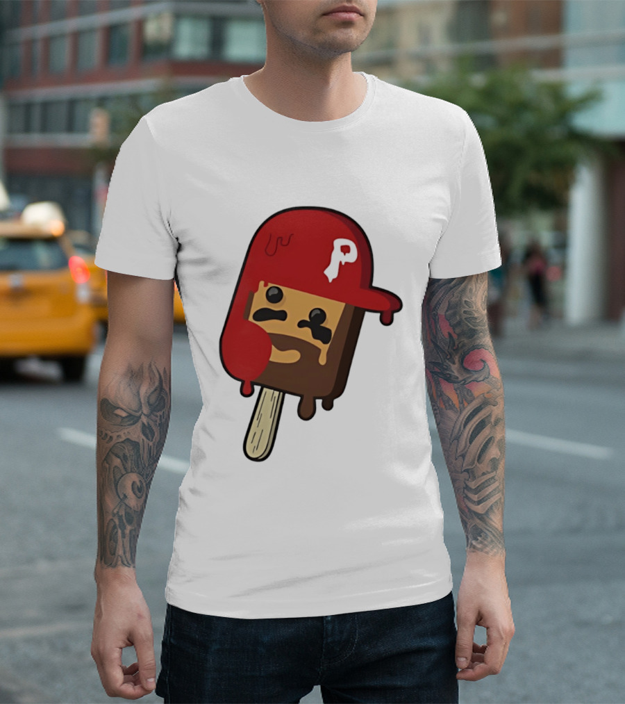 Bryce Harper Philadelphia Phillies Popsicle Red Cap Ice Cream T-Shirt