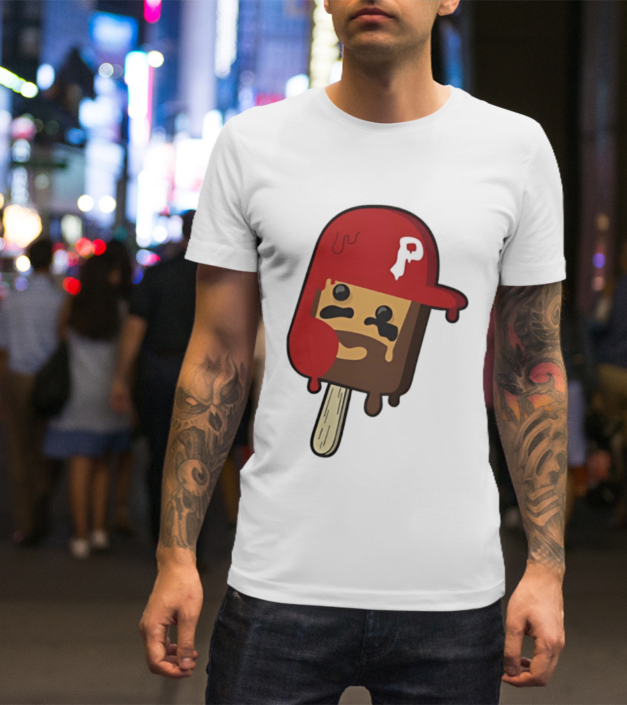 Bryce Harper Philadelphia Phillies Popsicle Red Cap Ice Cream T-Shirt