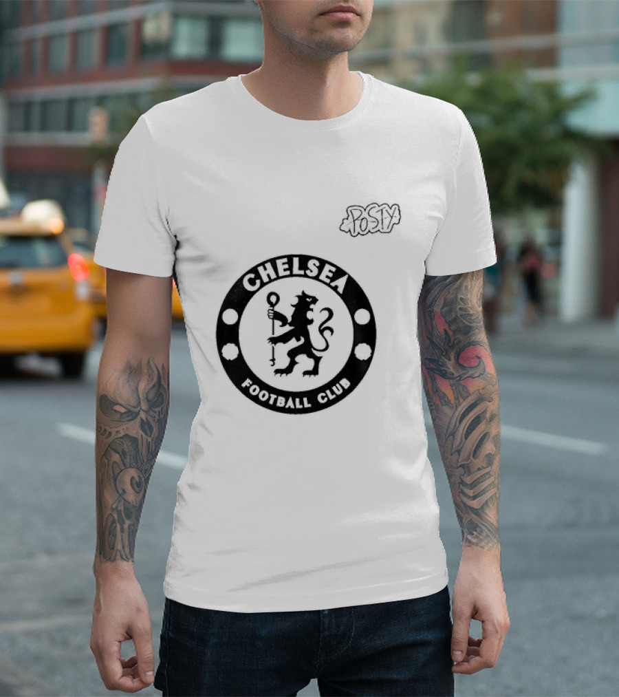 Chelsea Football Club Post Malone The Big Ass World Tour Collaboration T-Shirt