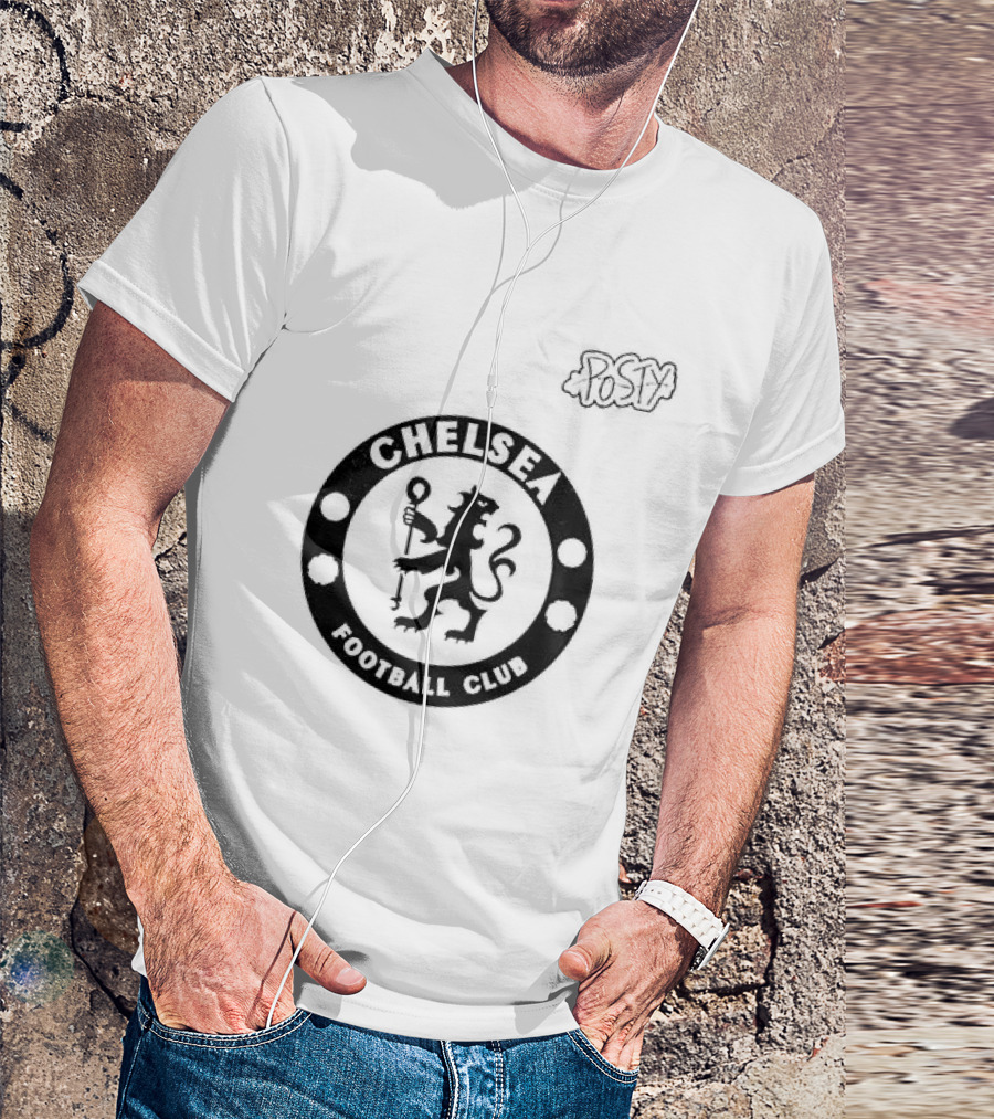 Chelsea Football Club Post Malone The Big Ass World Tour Collaboration T-Shirt