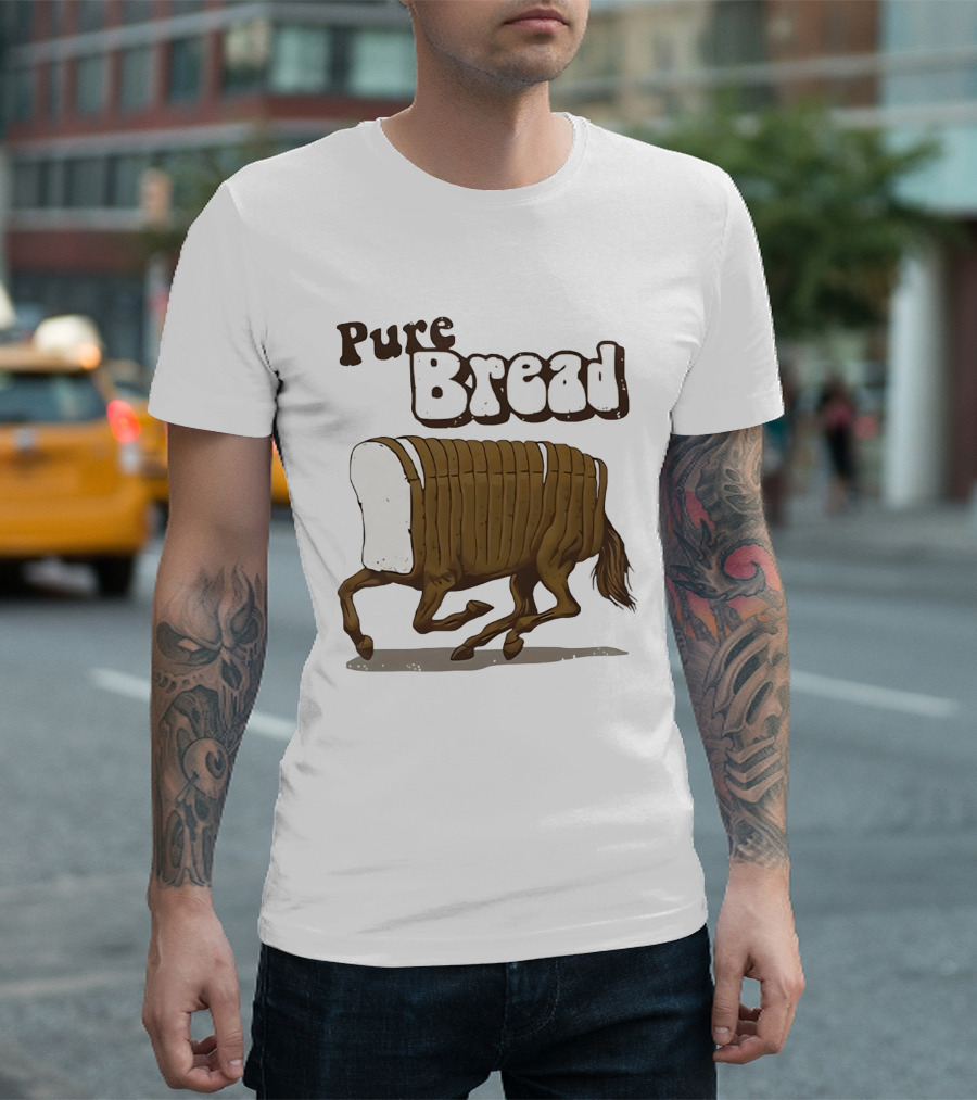 Pure Bread Horse Loaf Humorous T-Shirt