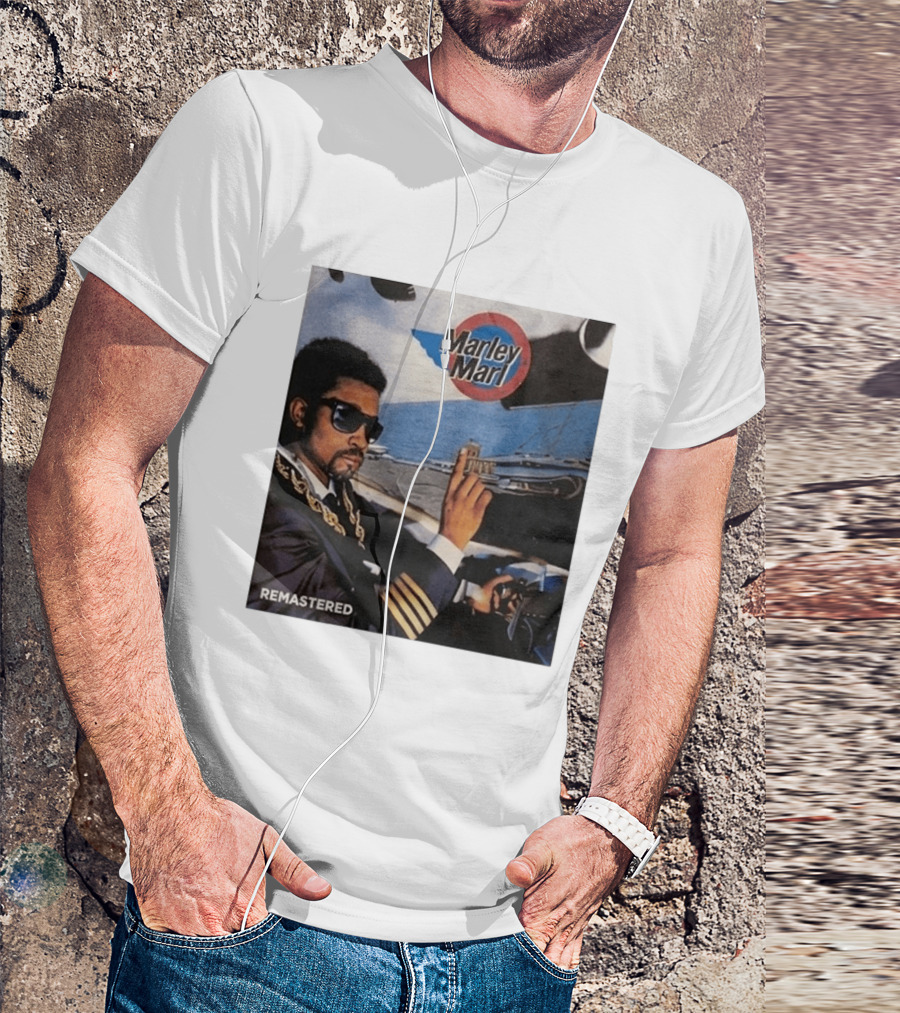 Marley Marl Remastered Cover With Sunglasses And Chains T-Shirt