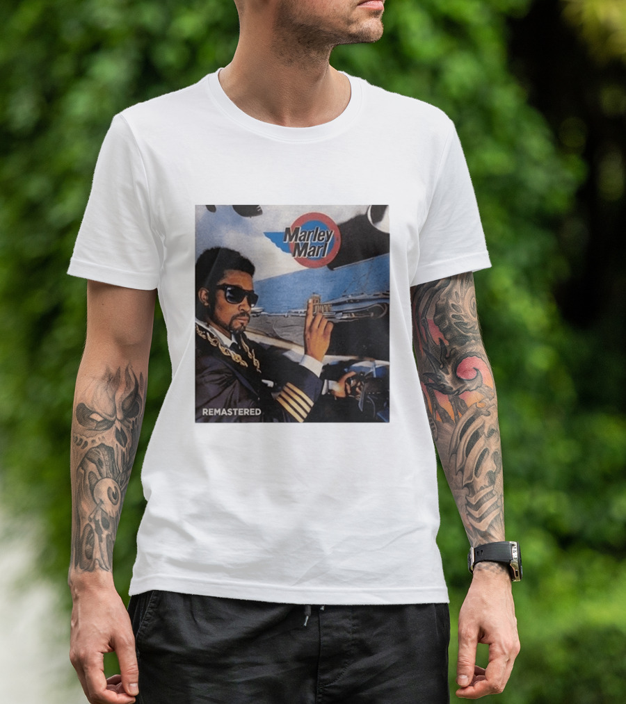 Marley Marl Remastered Cover With Sunglasses And Chains T-Shirt