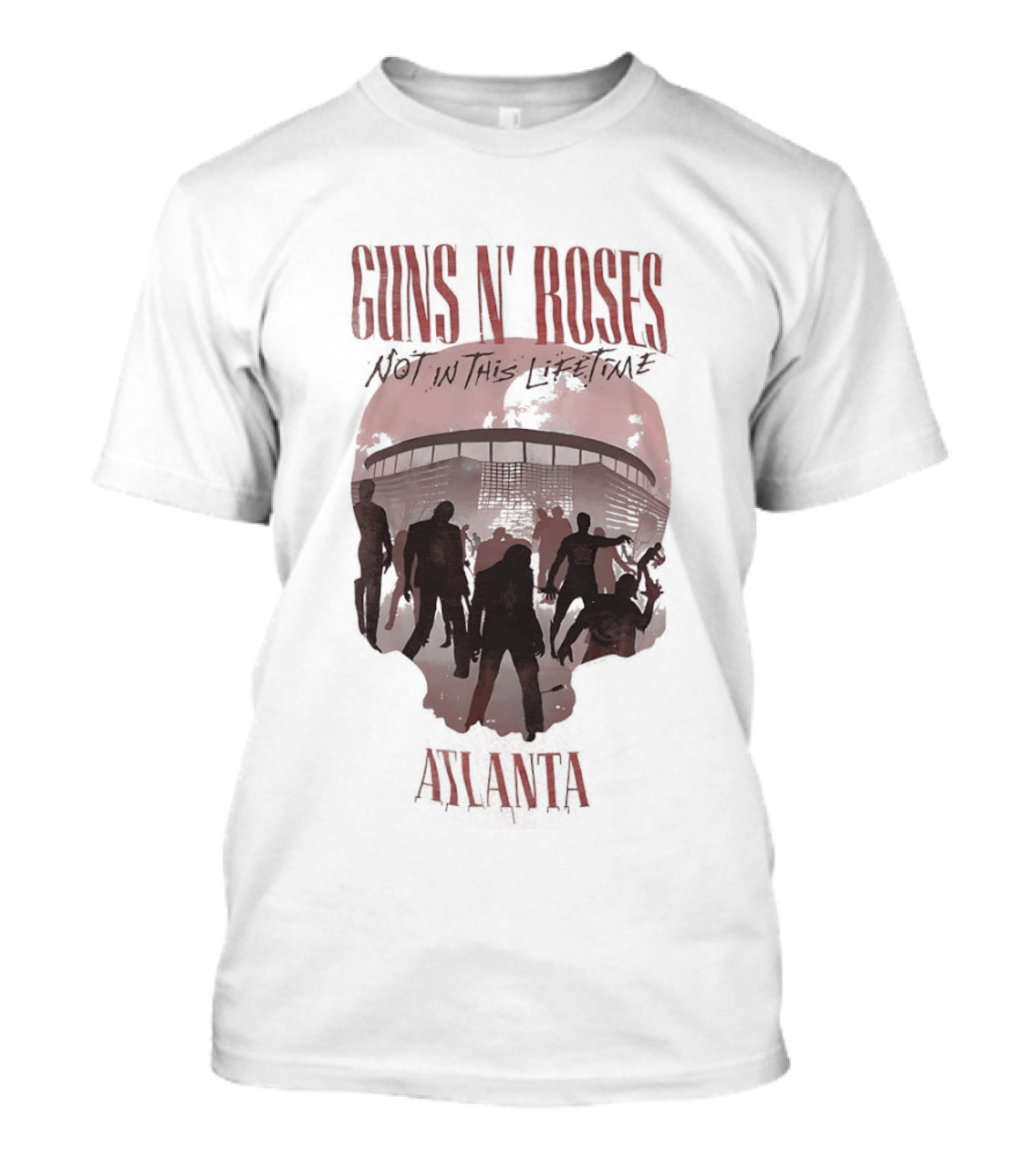 Guns N' Roses Not In This Lifetime Skull Atlanta T-Shirt