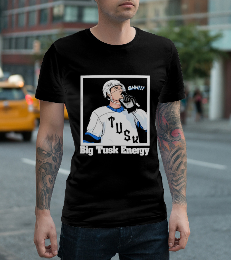 Big Tusk Energy Sip Hockey Tusk Player T-Shirt