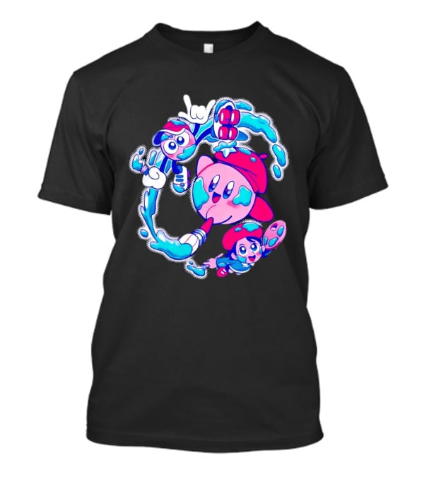 Paintbrush Pals Kirby Gooey Adeleine Art Adventure T-Shirt
