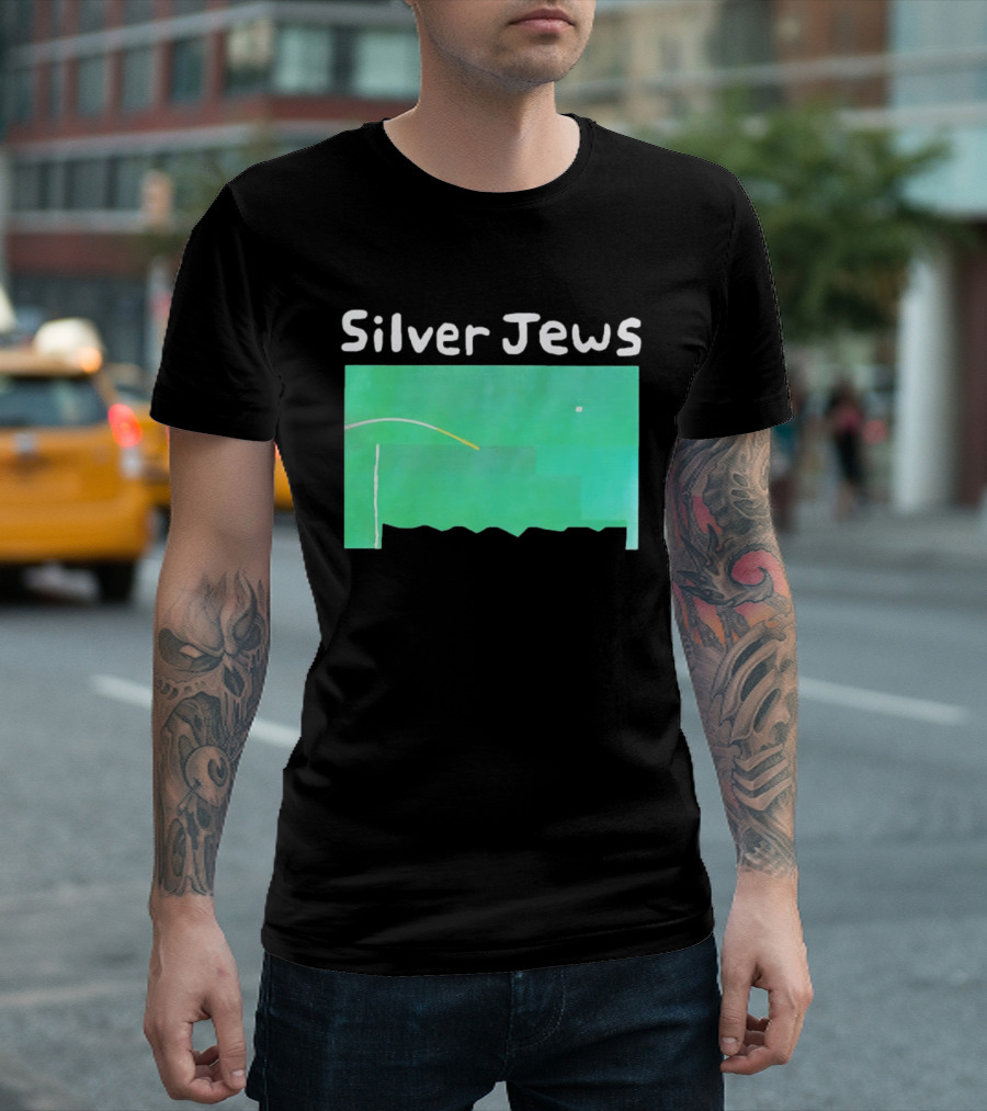 Silver Jews Green Abstract T-Shirt