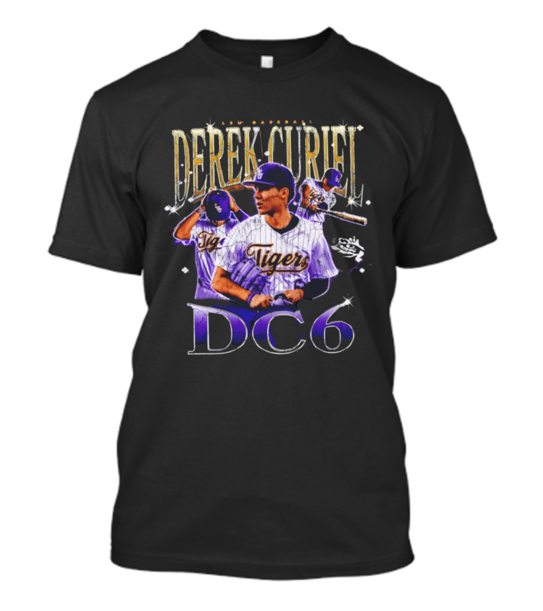 Derek Curiel LSU Baseball Tigers DC6 T-Shirt