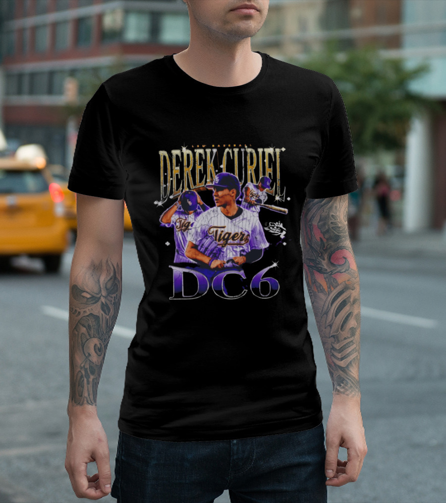 Derek Curiel LSU Baseball Tigers DC6 T-Shirt