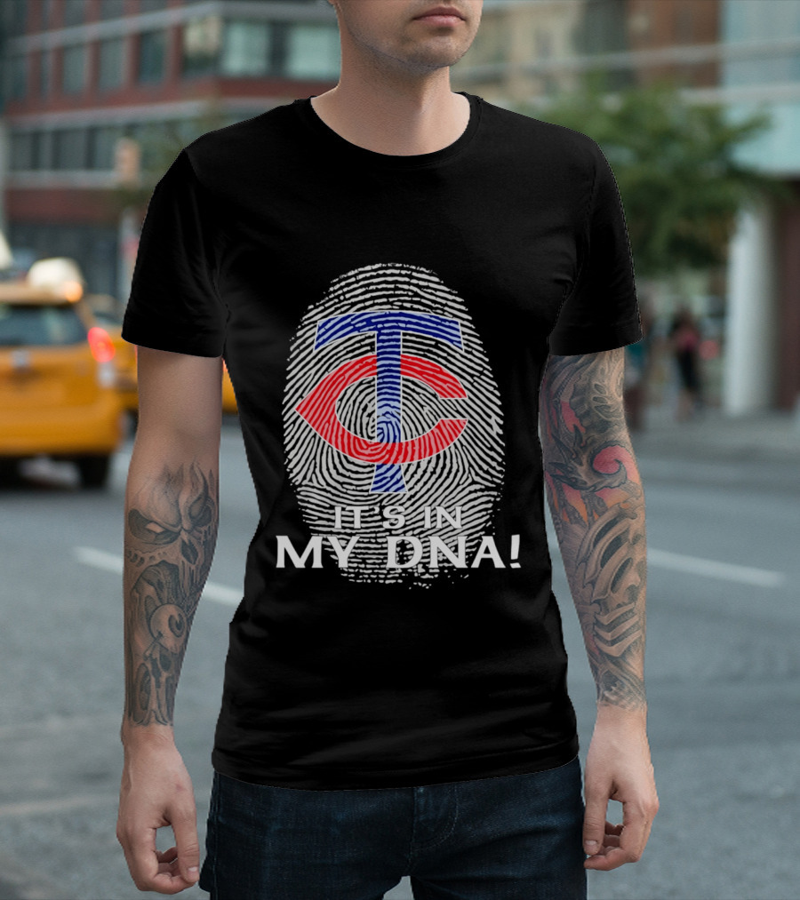 Minnesota Twins TC It's In My DNA Fingerprint T-Shirt