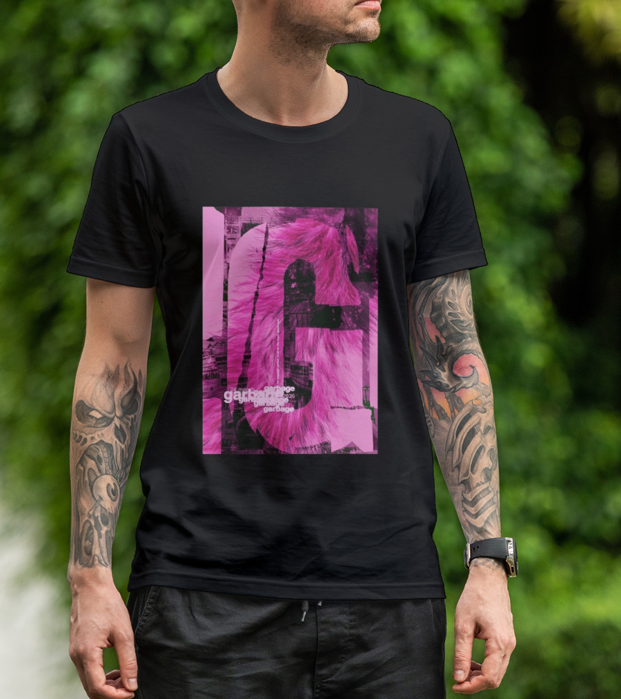 Garbage Royal Albert Hall April 2026 Tour Pink Fur T-Shirt