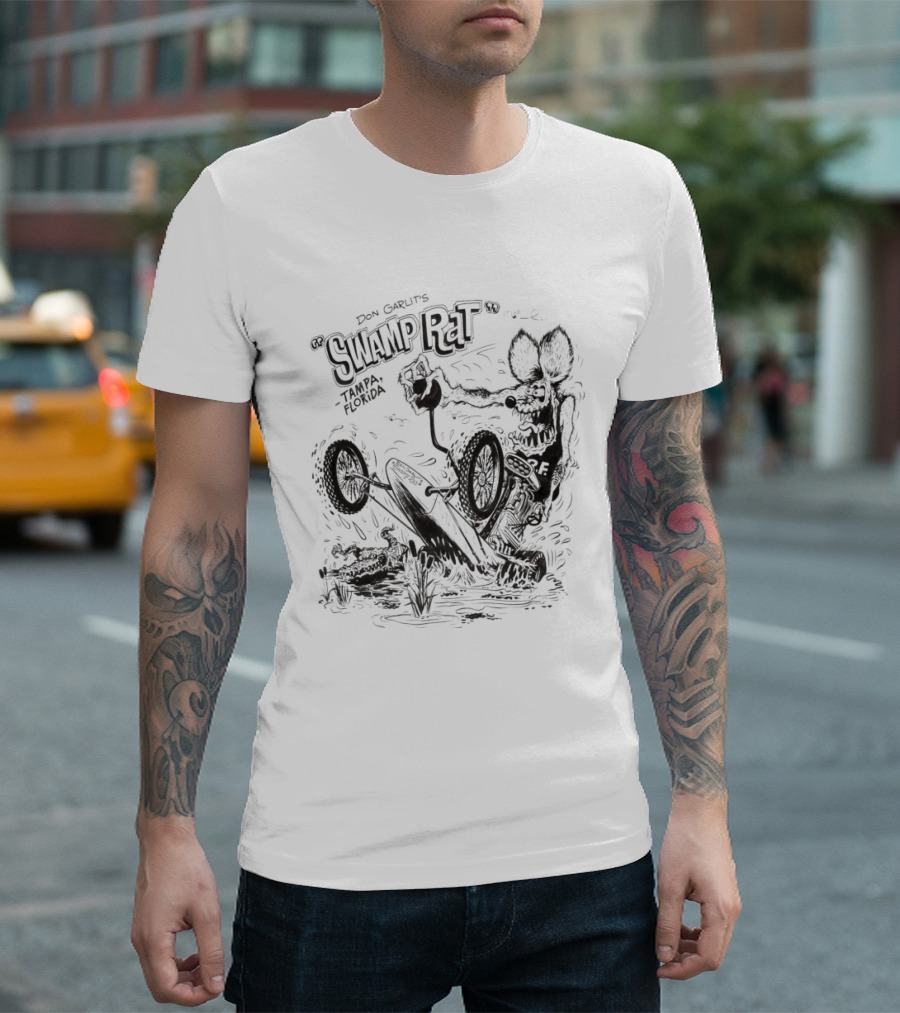 Swamp Rat Don Garlit's Tampa Florida Racing Dragster T-Shirt