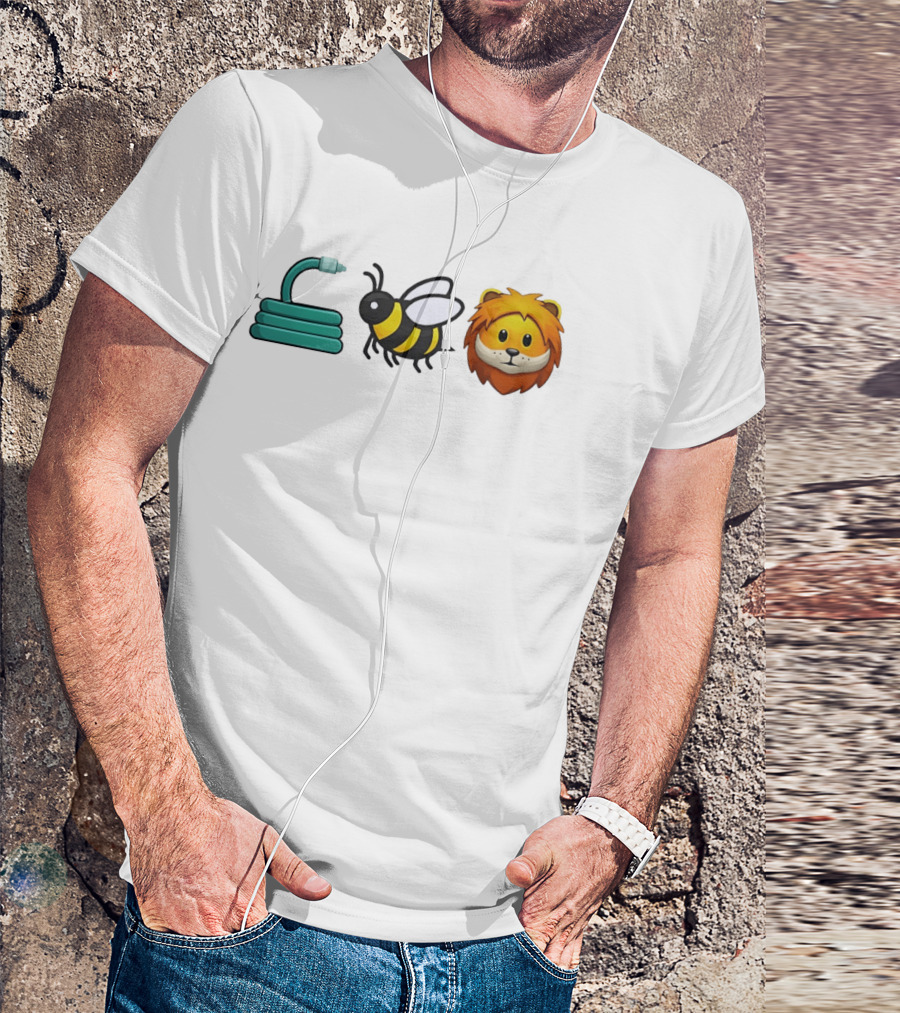 Hose Bee Lion Emoji Mashup T-Shirt
