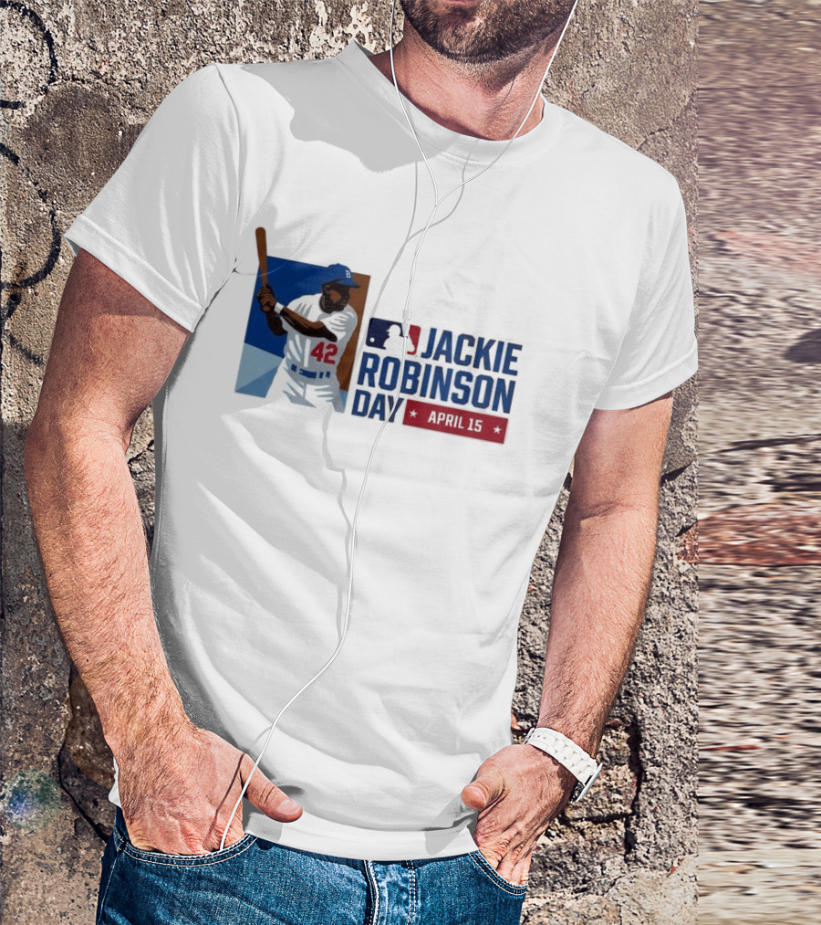 Jackie Robinson Day April 15 MLB 42 Iconic Baseball Legend T-Shirt