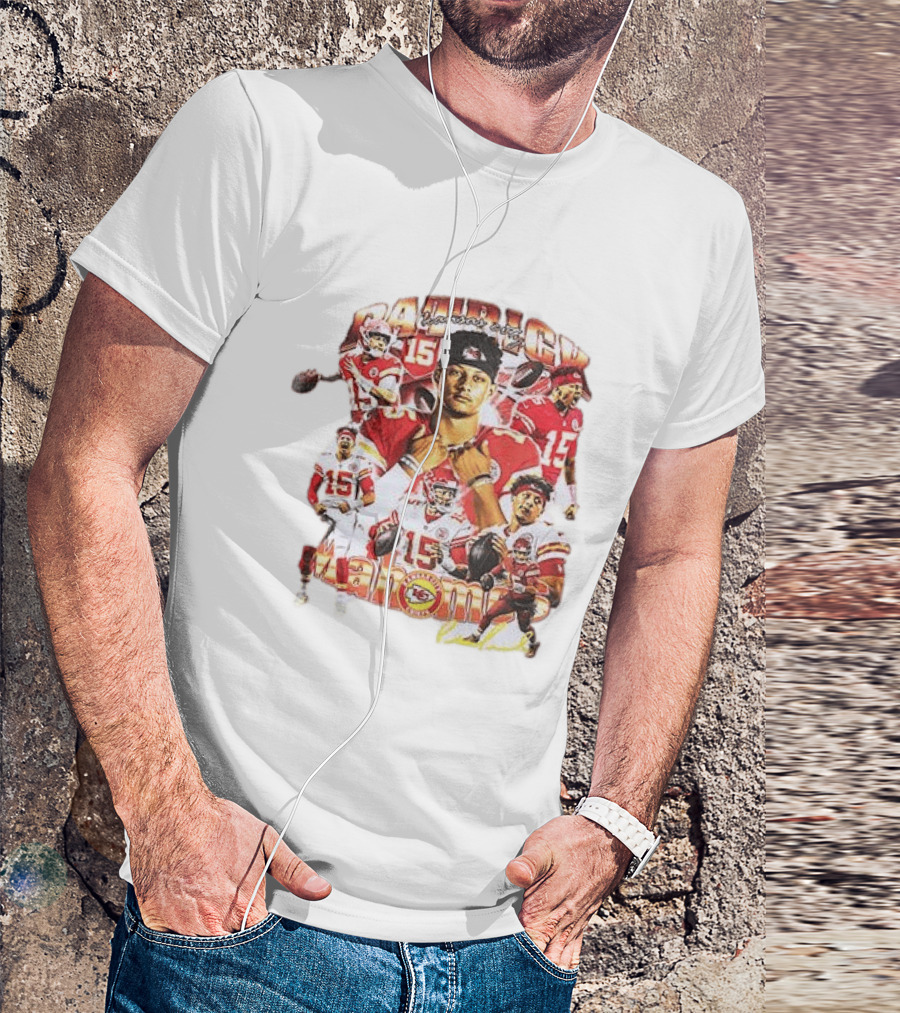 Kansas City Chiefs Patrick Mahome 15 Vintage Football Collection T-Shirt