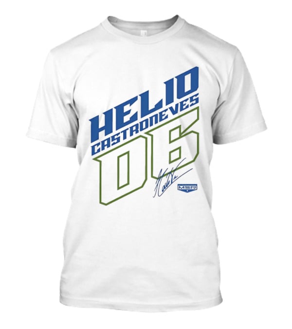 Meyer Shank Racing Helio Castroneves 06 Signature T-Shirt